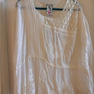 Johnny Was Ivory Lace Blouse NWT
